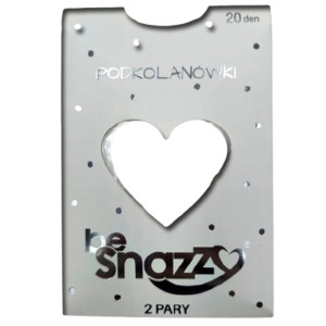 Podkolanówki Dziewczęce Eleganckie 20 den Nieuciskające 2 pary Biały