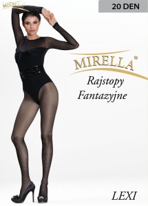 Rajstopy damskie  Lexi zakolanówka w paseczki Mirella