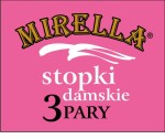 Stopki damskie  Elastil Poliamid 3pary Mirella