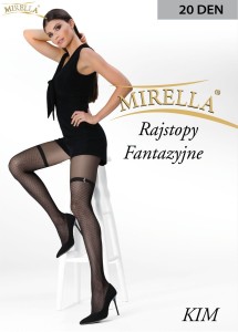 Rajstopy damskie Kim imitacja pończoch Mirella